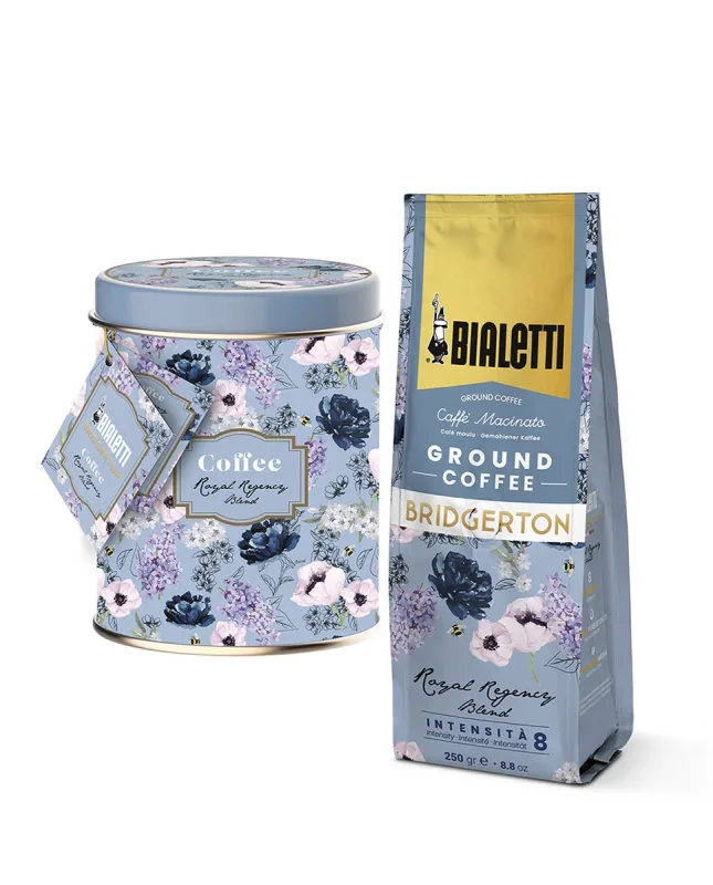 Bialetti - Café molido, bote y bolsa de café 250 g - Royal Regency Blend - Bialetti - Bridgerton.