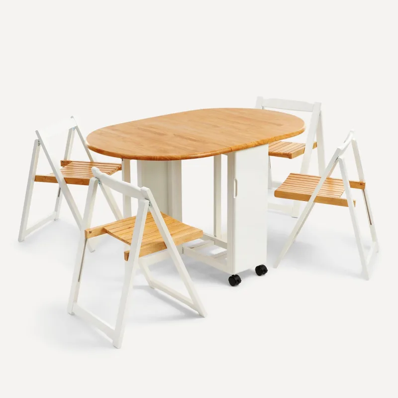 El Corte Inglés - Conjunto de madera de hevea Nimes.