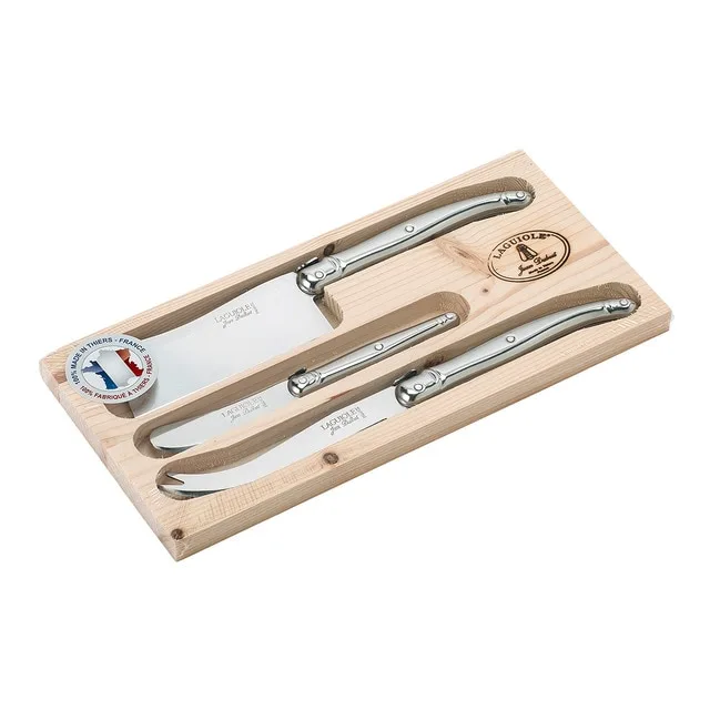 Laguiole - Set de 3 cuchillos de queso Jean Dubost Laguiole.