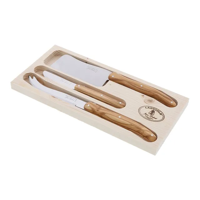 Laguiole - Set de 3 cuchillos para el queso Lyon Jean Dubost Laguiole.