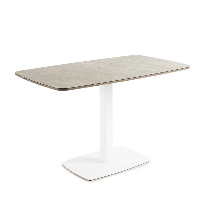 El Corte Inglés - Mesa semiovalada con superficie compacta Padua.