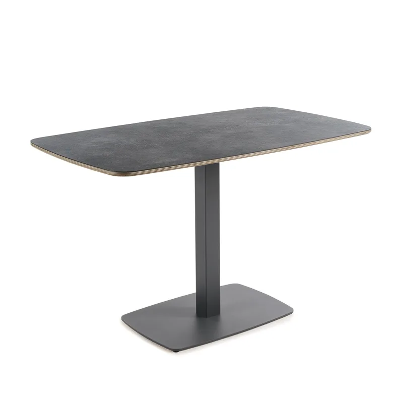 El Corte Inglés - Mesa semiovalada con superficie compacta Padua.