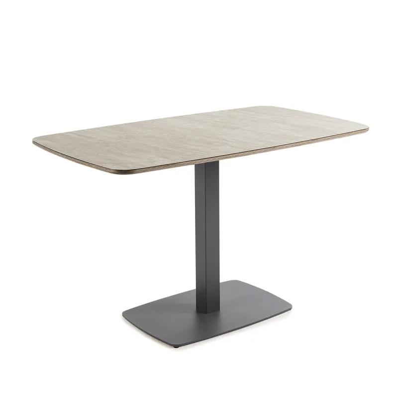 El Corte Inglés - Mesa semiovalada con superficie compacta Padua.