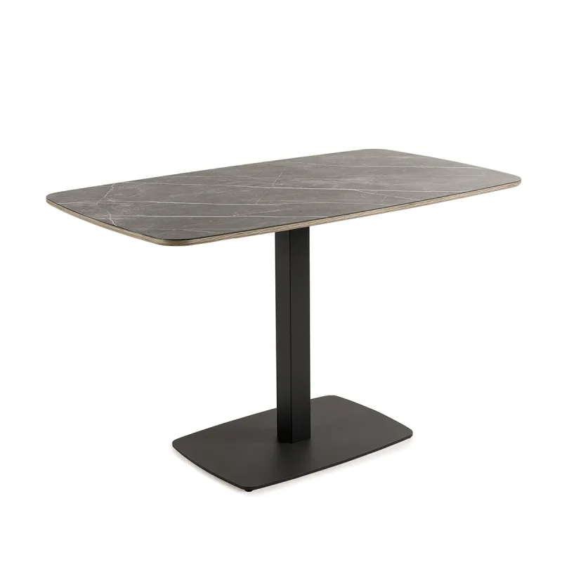 El Corte Inglés - Mesa semiovalada con superficie compacta Padua.