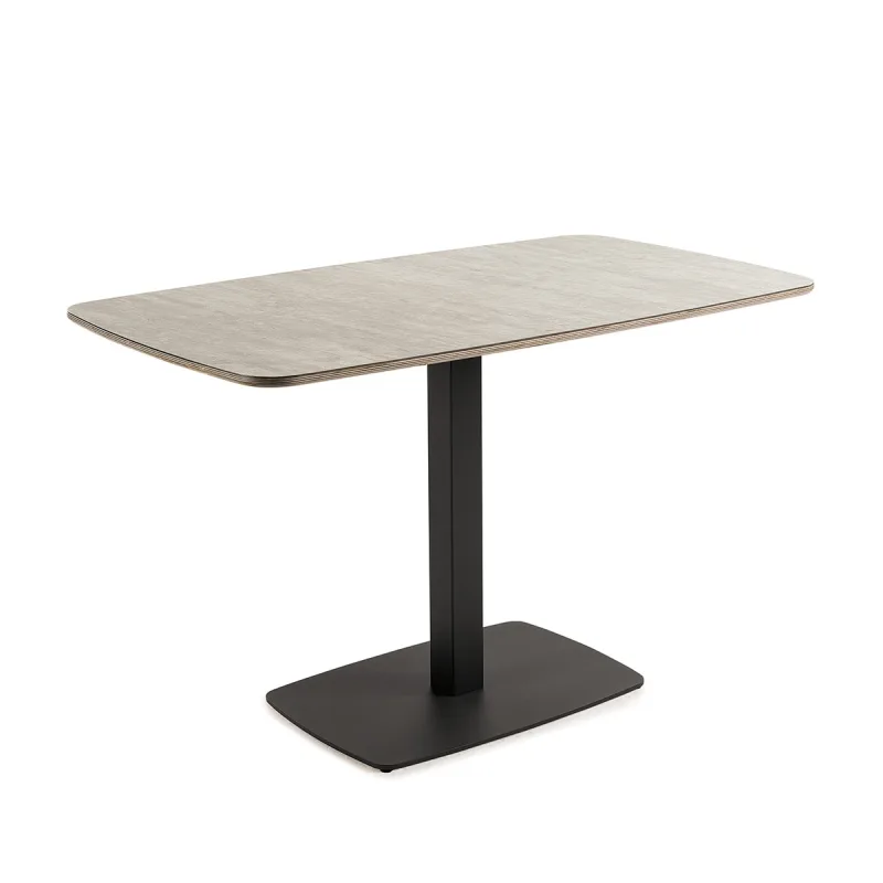 El Corte Inglés - Mesa semiovalada con superficie compacta Padua.