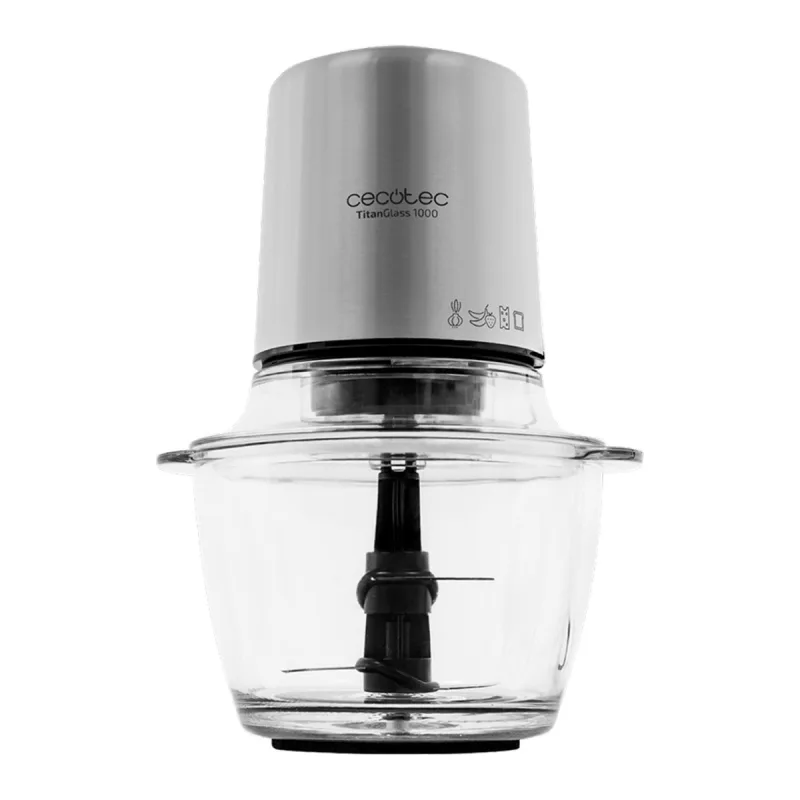 Cecotec - Picadora eléctrica Cecotec Titan Glass 1000.