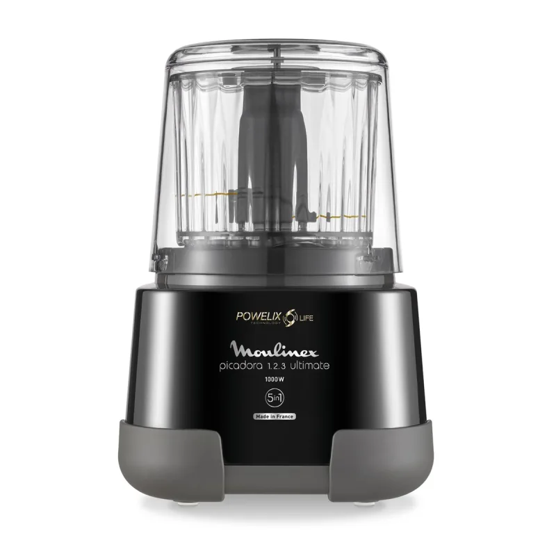 Moulinex - Picadora Moulinex Ultimate, 5 en 1: Pica, Tritura, Mezcla, Muele, Semibate.