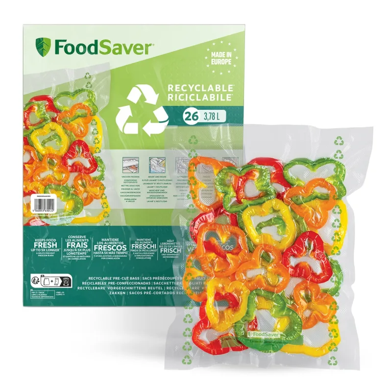 Foodsaver - Bolsas de envasado FoodSaver FSBE3202X-01.