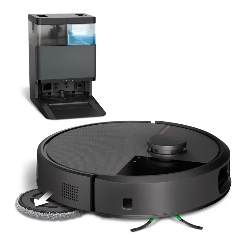 iRobot - Robot aspirador y friegasuelos Roomba® Plus 505 Combo con Base AutoWash? y ClearView? Pro LiDAR.