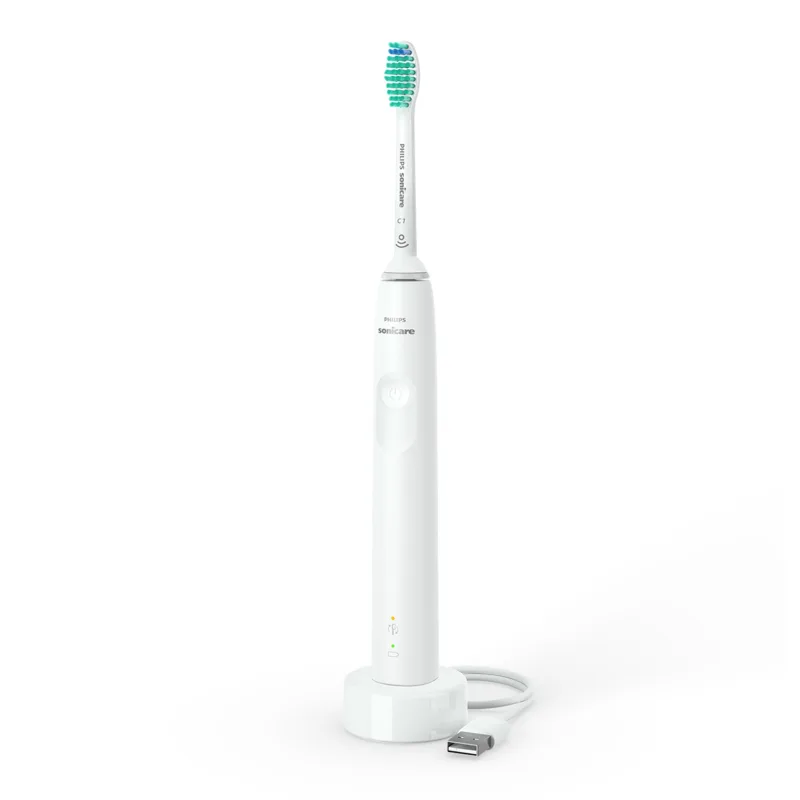 Philips - Cepillo de dientes eléctrico Philips Sonicare 3100, tecnología sónica, sensor de presión.
