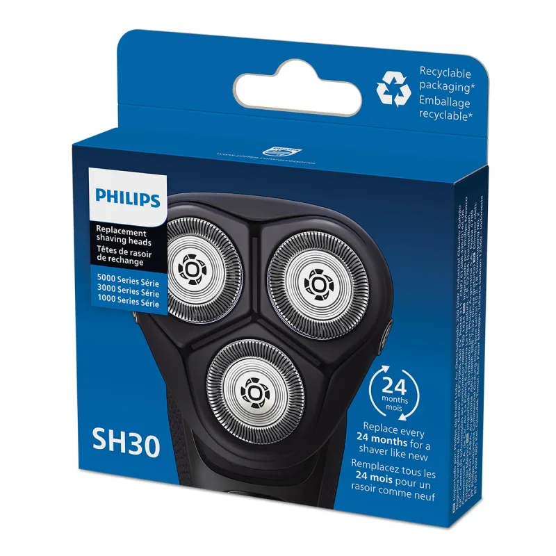 Philips - Cabezal de recambio afeitadora eléctrica Philips Serie 3000, X3000, S54XX/00 Y X5000.