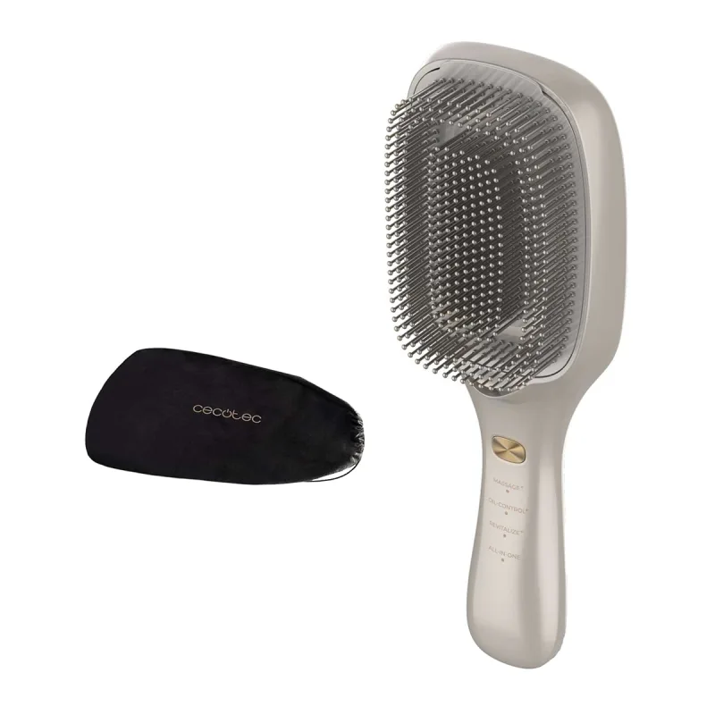 Cecotec - Cepillo iónico HairCare Revitalize Champagne.