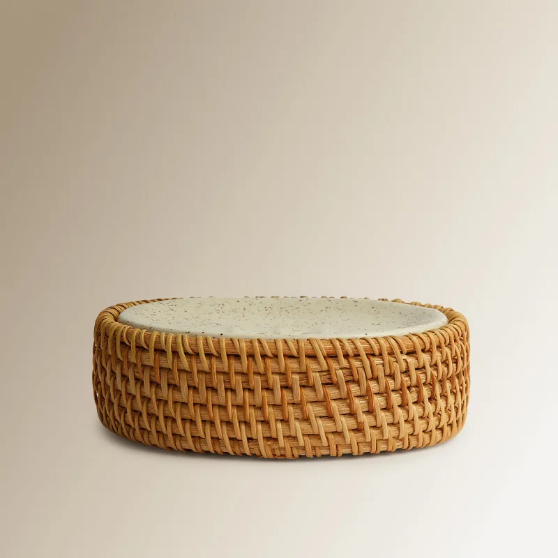 El Corte Inglés - Jabonera para encimera Mimbre El Corte Inglés.