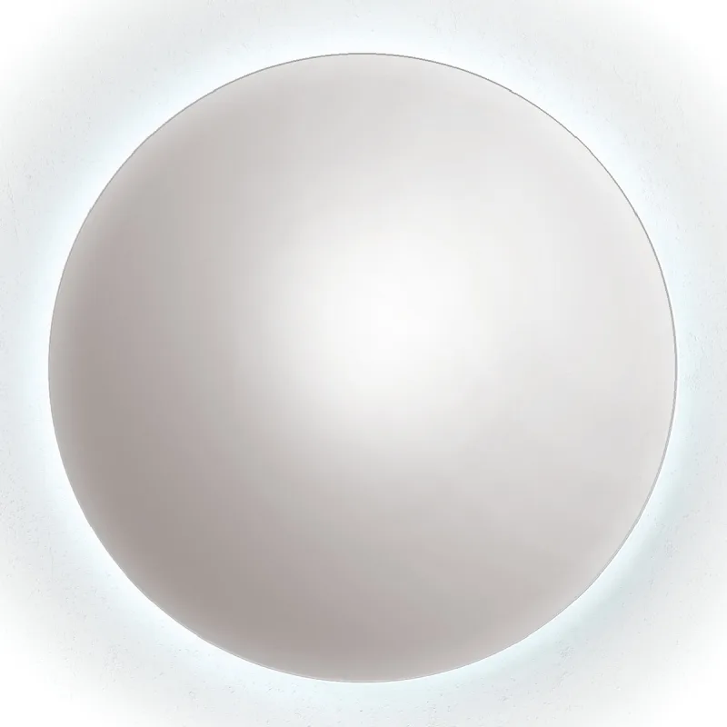 Disbainu - Espejo de baño redondo con LED integrado Disbainu.