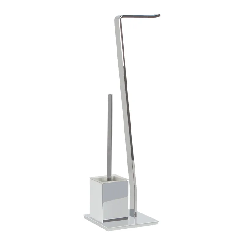 El Corte Inglés - Escobillero con portarrollo de pie Edda El Corte Inglés.