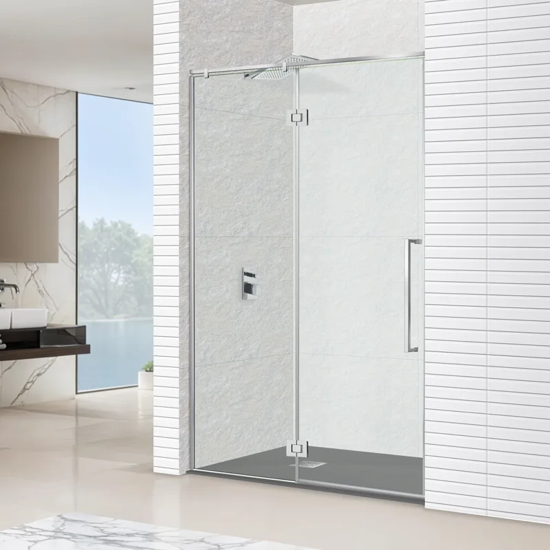 Ibermampara - Mampara de ducha frontal Orión articulada Ibermampara.