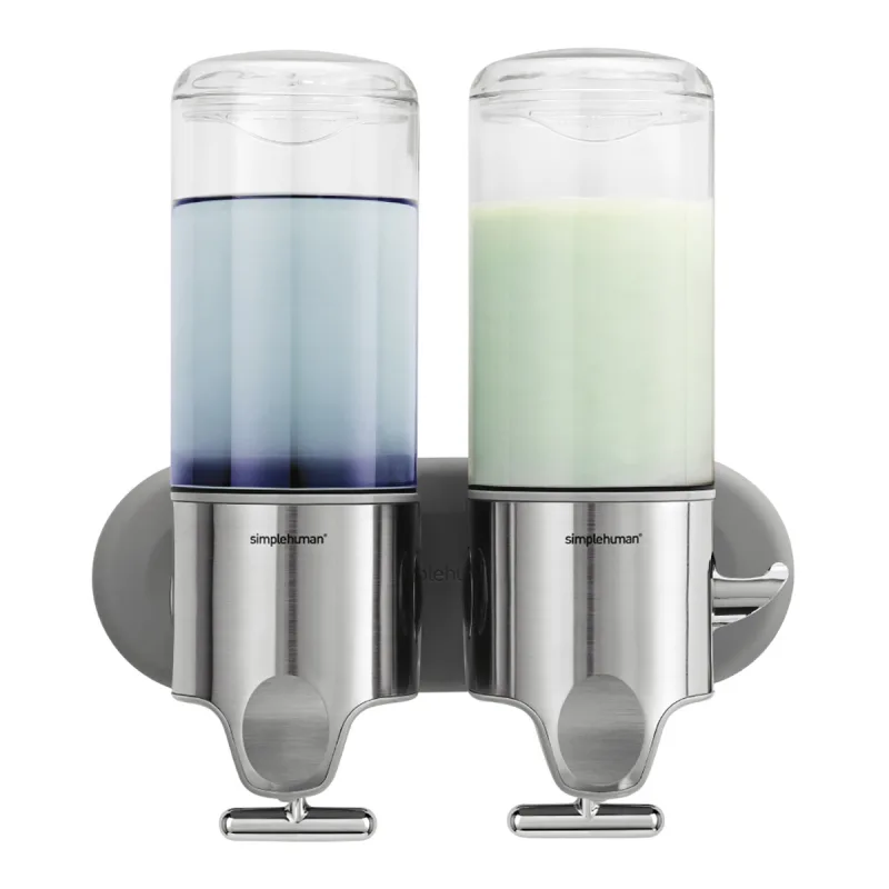 Simplehuman - Dosificador doble de jabón para pared Beauty Simplehuman.