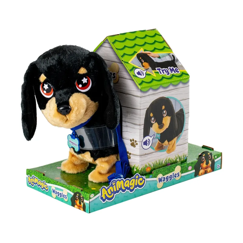 Animagic - Waggles, mi perrito salchicha que mueve la colita y ladra.