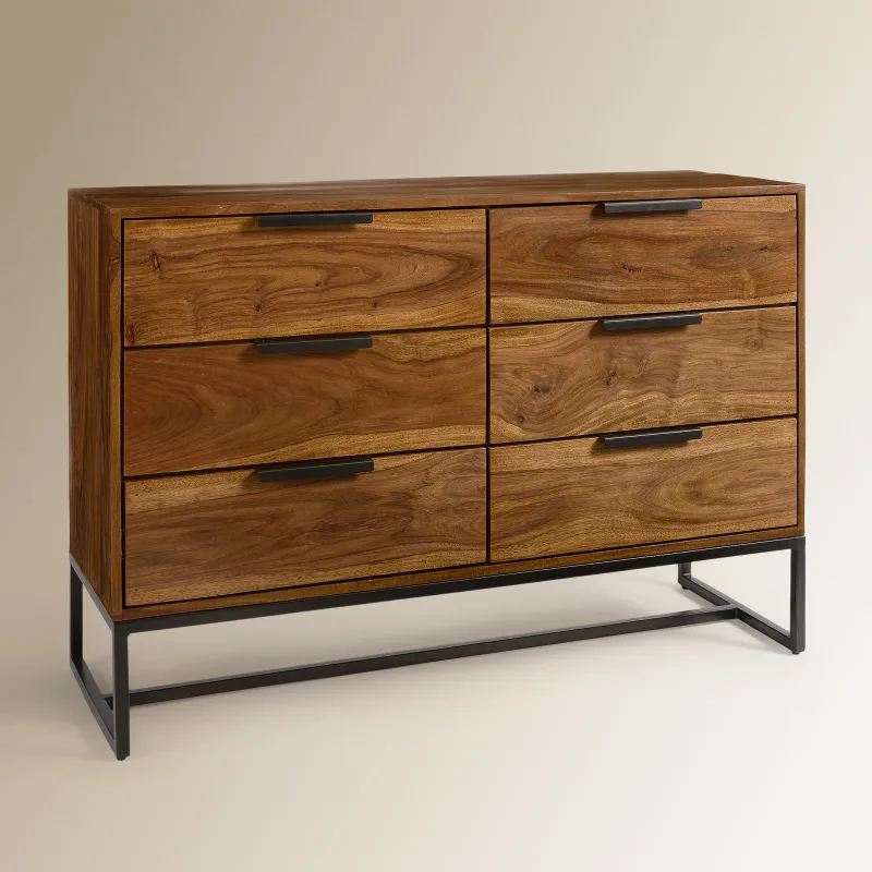 El Corte Inglés - Cómoda de madera de palisandro con 6 cajones Bremen El Corte Inglés.