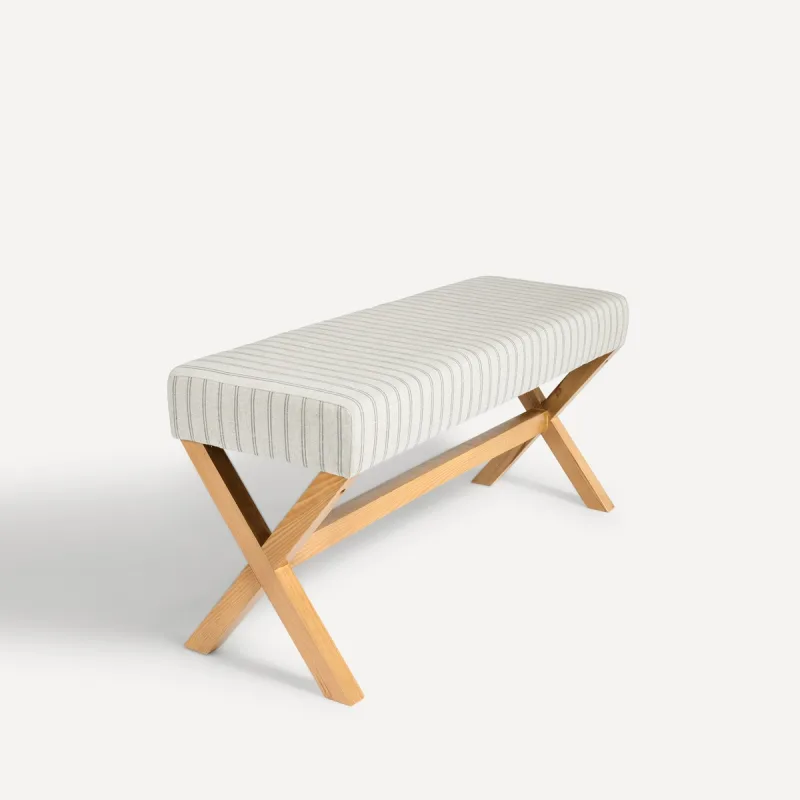El Corte Inglés - Banco de madera de pino tapizado 122 cm Porto El Corte Inglés.