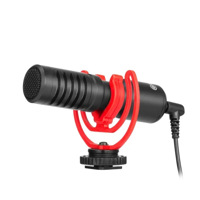 Boya - Micrófono de escopeta BOYA de condensador supercardioide BY-MM1+.