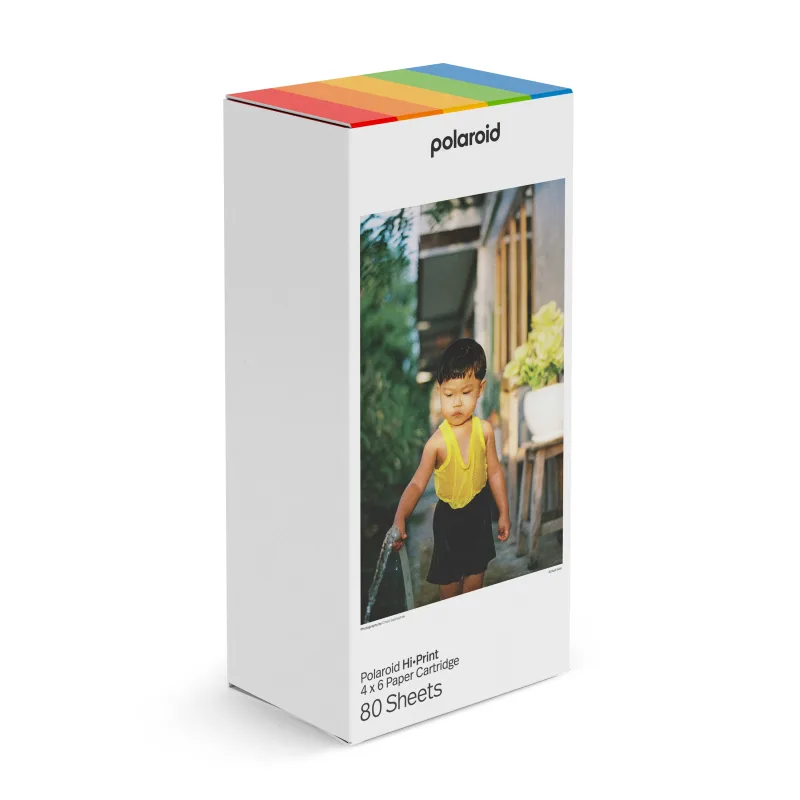 Polaroid - Papel Fotográfico adhesivo Polaroid para Hi Print, 80 fotos.