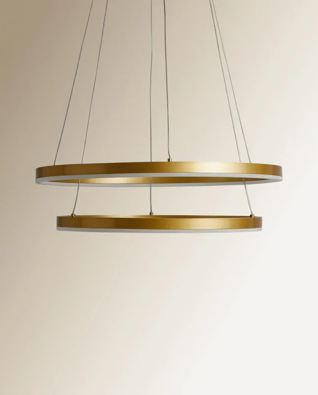 El Corte Inglés - Lámpara de techo LED doble aro Axel El Corte Inglés.