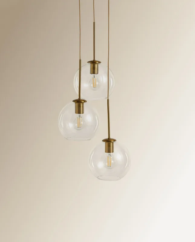 El Corte Inglés - Lámpara Chandelier de cristal y metal Prado El Corte Inglés.