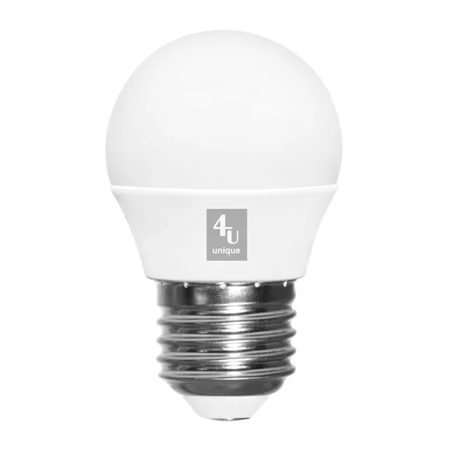 4Unique - Bombilla LED SMD Esférica E27 4 W 470 lm 4000 K 450214A 4UNIQUE.