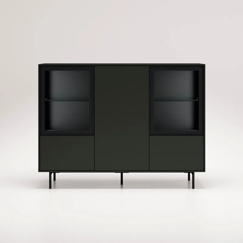 El Corte Inglés - Aparador con 3 puertas de vidrio Evolution 2.0.