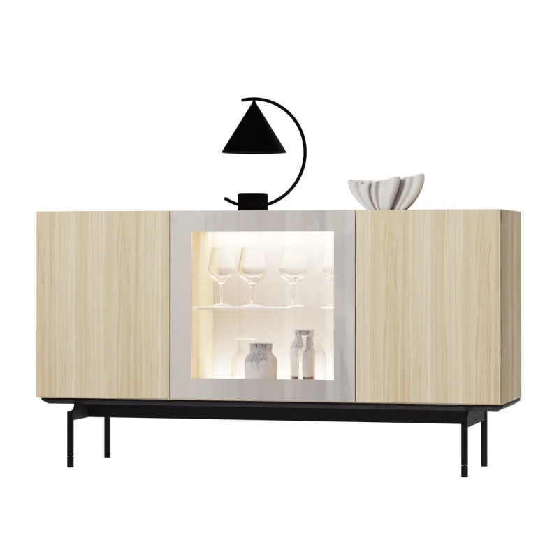 El Corte Inglés - Aparador de madera de roble 150 cm Qubic New 2.0 El Corte Inglés.