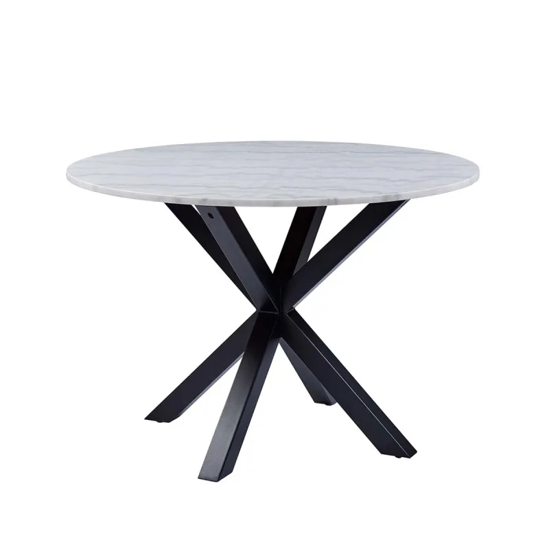 El Corte Inglés - Mesa redonda de mármol blanco Heaven.