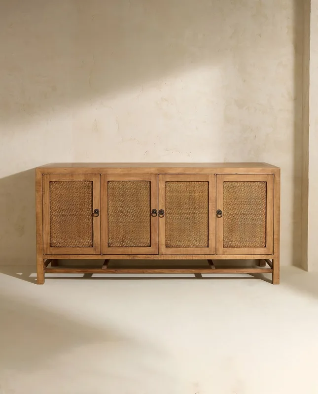 El Corte Inglés - Aparador de madera de pino reciclado Manado El Corte Inglés.