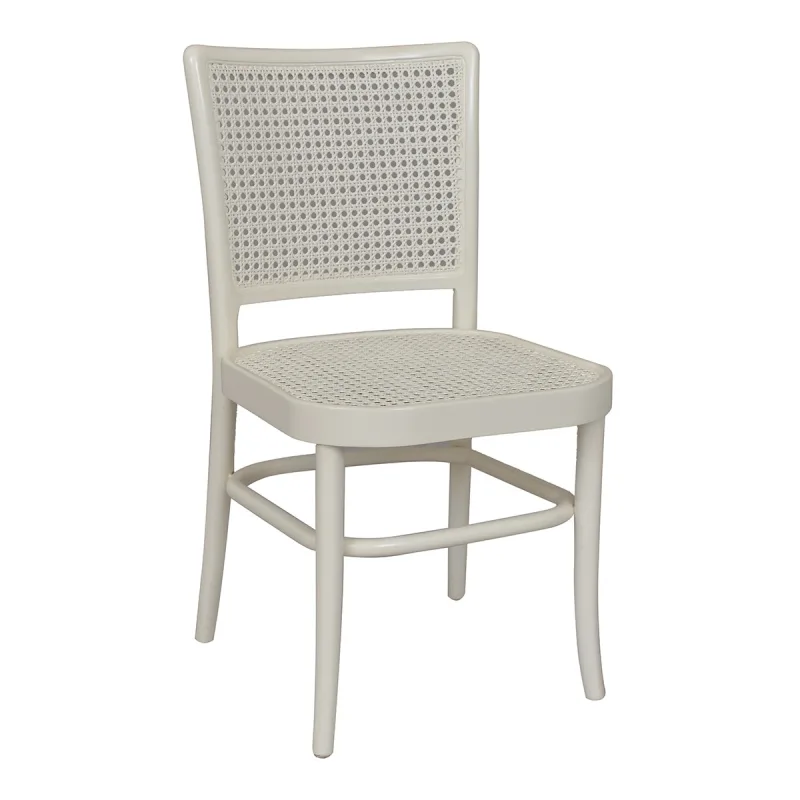 El Corte Inglés - Silla de madera de mahogany con rejilla Retro.