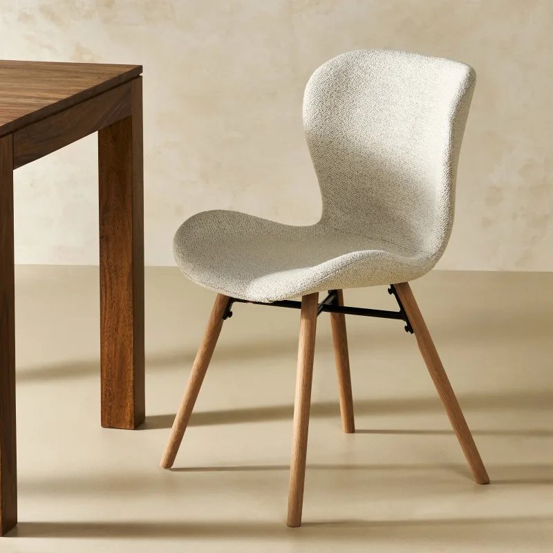 El Corte Inglés - Room - Silla en tejido bouclé Curly.