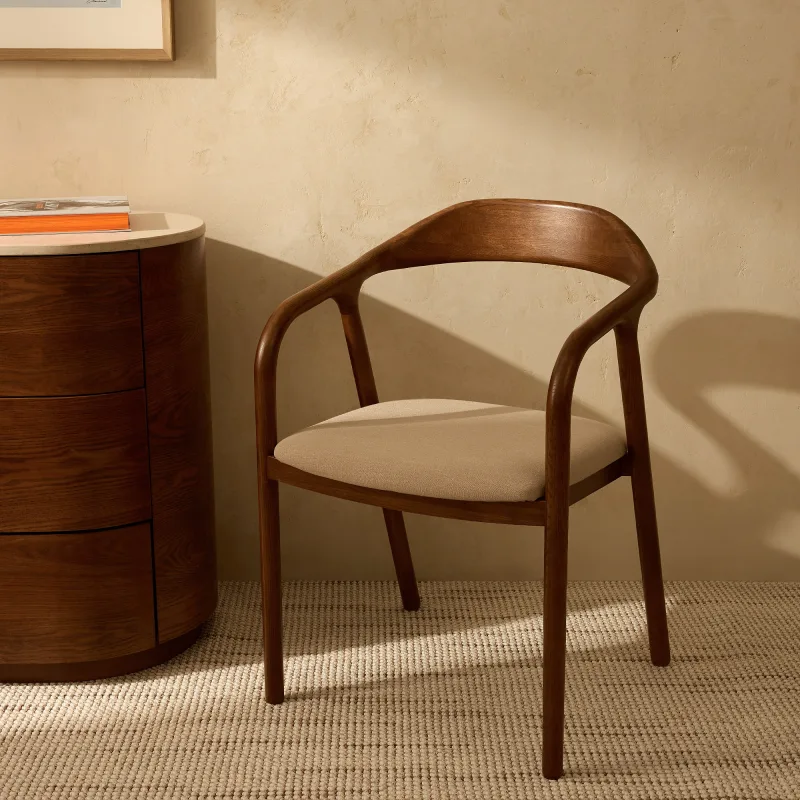 El Corte Inglés - Room - Silla de madera de roble y tapizada Malmo.