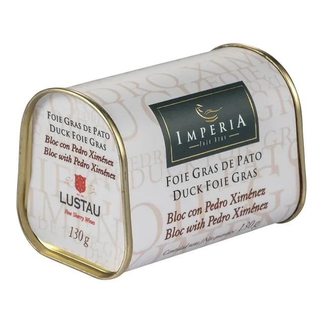 Imperia - Foie gras de pato con Pedro Ximenez reserva San Emilio de Lustau en bloc Imperia.