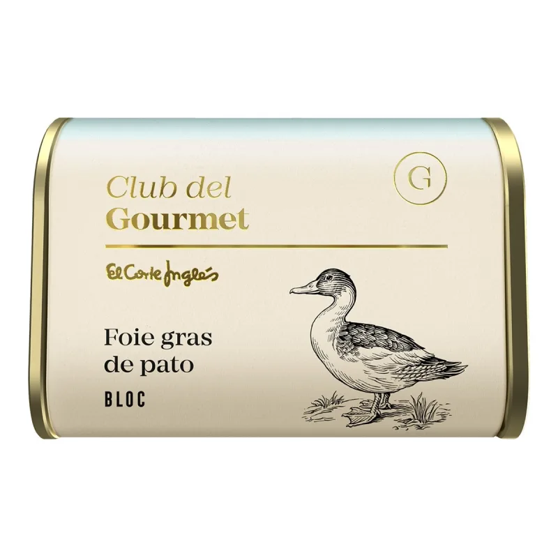 Club del Gourmet - Bloc de foie gras natural de pato Club del Gourmet.