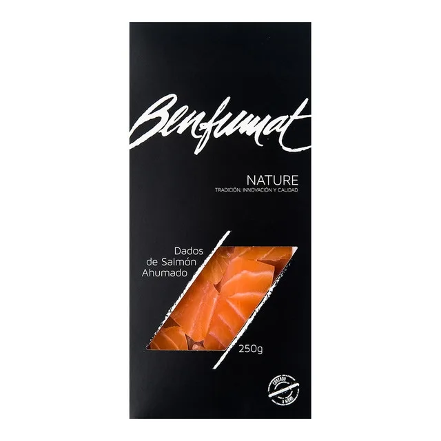 Benfumat - Dados de salmón ahumado Benfumat.