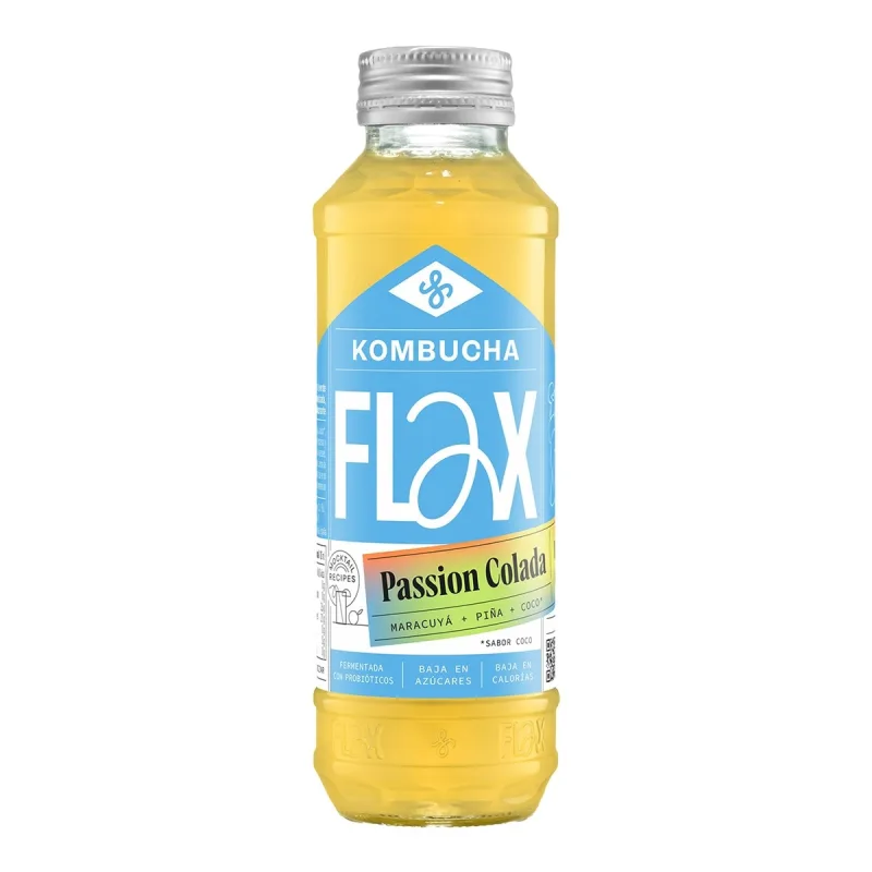 Flax & Kale - Kombucha Passion Colada Flax & Kale.