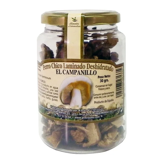 El Campanillo - Setas Perro Chico laminado deshidratado El Campanillo.