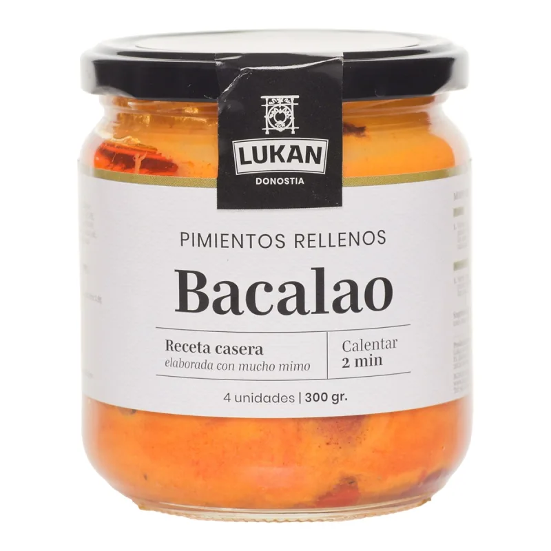 Lukan Gourmet - Pimientos rellenos de bacalao Lukan Gourmet.