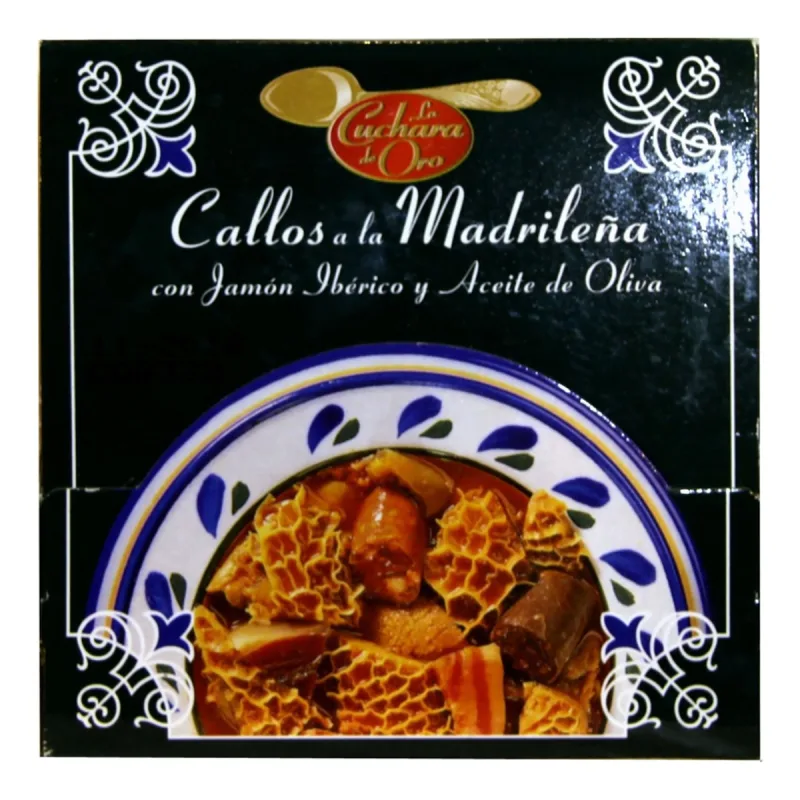 Cuchara de Oro - Callos a la madrileña con jamón ibérico y aceite de oliva Cuchara de Oro.