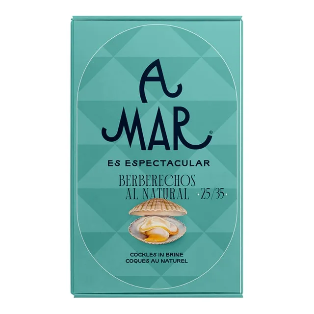 A Mar es Espectacular - Berberechos al natural grandes 25/35 piezas A Mar Espectacular.