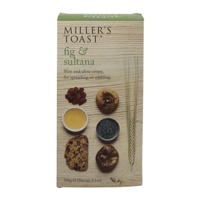 Millers Toast - Tostadas de higos y pasas Millers Toast.