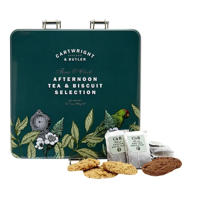 Cartwright & Butler - Estuche con galletas y té Afternoon Tea and Biscuit Selection Cartwright & Butler.