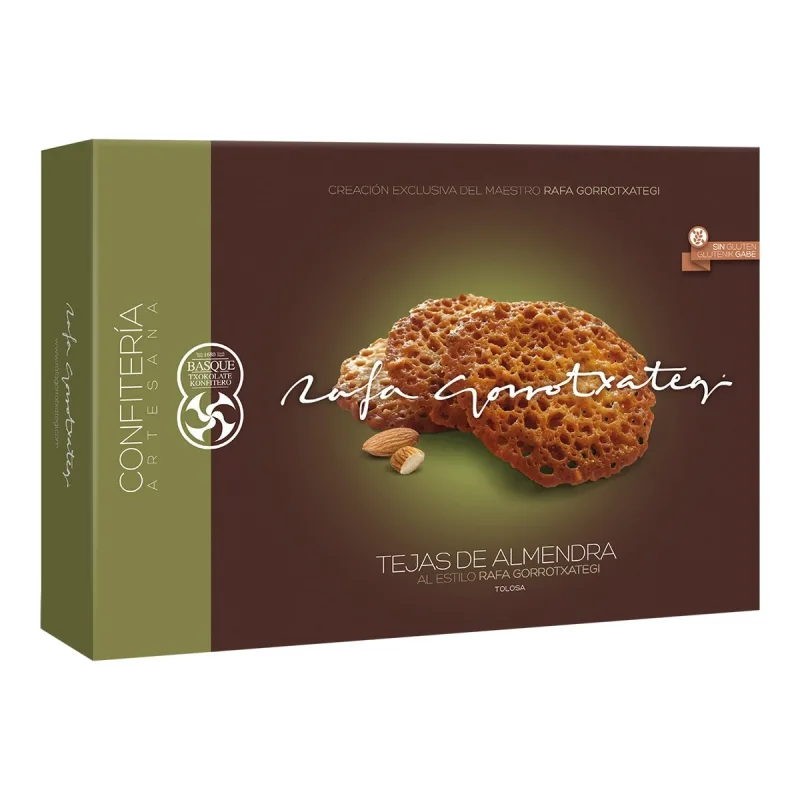 Rafa Gorrotxategi - Tejas de almendra caramelizadas Rafa Gorrotxategi.