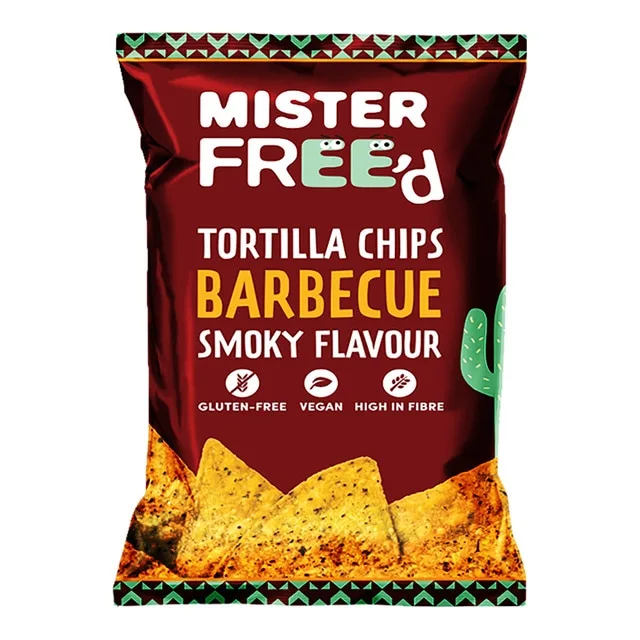 Mister Free'd - Tortilla chips barbacoa con maíz y sabor ahumado Mister Free'd.