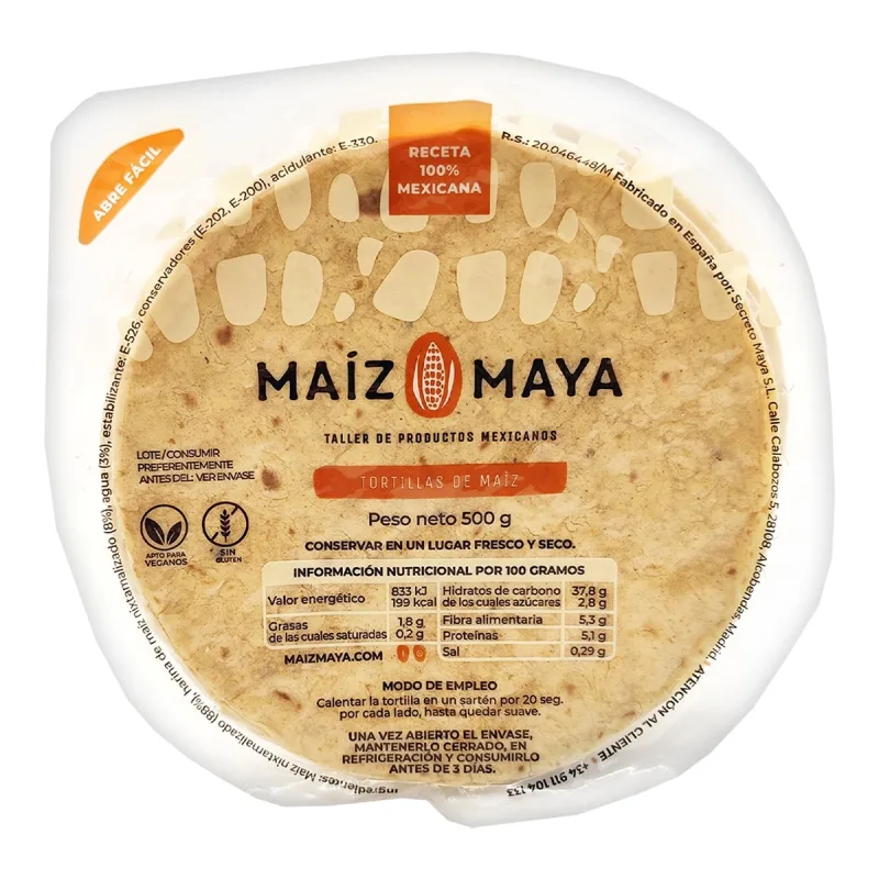 Maíz Maya - Tortillas de maíz mexicanas Maíz Maya.