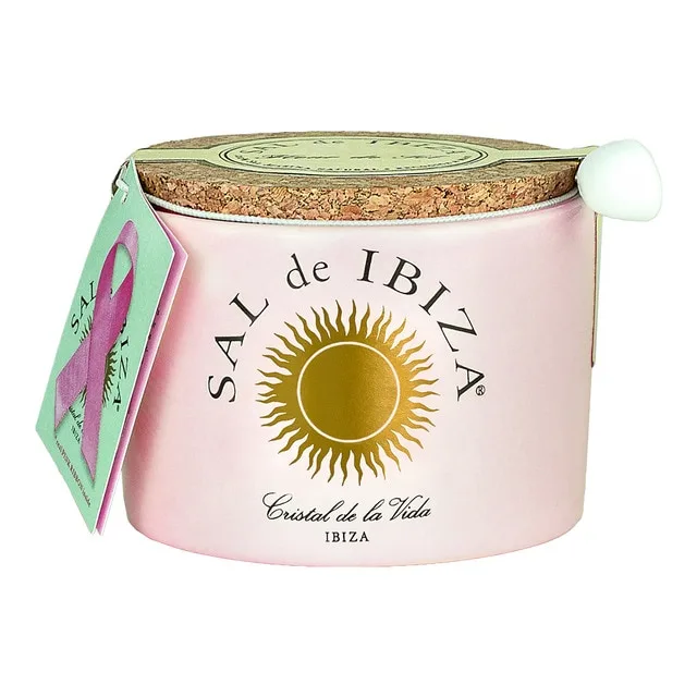 Sal de Ibiza - Flor de sal de Ibiza pink 'La Vie en Rose' con rosas Sal de Ibiza.